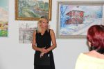 Тетяна Іщенко під час відкриття виставки